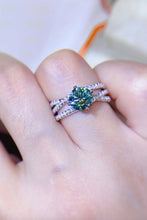 Load image into Gallery viewer, 1 Carat Moissanite Contrast 925 Sterling Silver Ring
