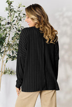 Load image into Gallery viewer, Basic Bae Full Size Ribbed Round Neck Slit T-Shirt
