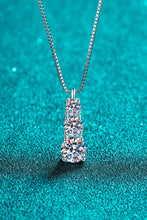 Load image into Gallery viewer, 1.8 Carat Moissanite Triple-Pendant Necklace
