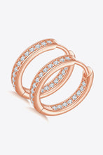 Load image into Gallery viewer, Moissanite 925 Sterling Silver Huggie Earrings
