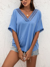 Load image into Gallery viewer, V-Neck Short Sleeve Blouse
