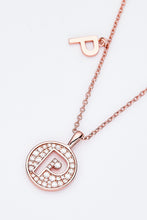 Load image into Gallery viewer, Moissanite K to T Pendant Necklace
