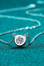 Load image into Gallery viewer, Moissanite Round Pendant Chain Necklace
