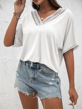 Load image into Gallery viewer, V-Neck Short Sleeve Blouse
