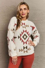 Load image into Gallery viewer, HEYSON Cozy Sunday Aztec Fuzzy Sweater
