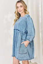 Load image into Gallery viewer, HEYSON Full Size Oversized Denim Babydoll Dress
