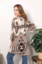 Load image into Gallery viewer, Sew In Love Full Size Cardigan with Aztec Pattern
