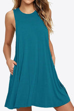 Load image into Gallery viewer, Full Size Round Neck Sleeveless Dress with Pockets
