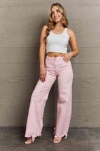 Load image into Gallery viewer, RISEN Raelene Full Size High Waist Wide Leg Jeans in Light Pink
