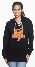 Load image into Gallery viewer, HERicanes lace up hoodie - Lightweight with purple laces
