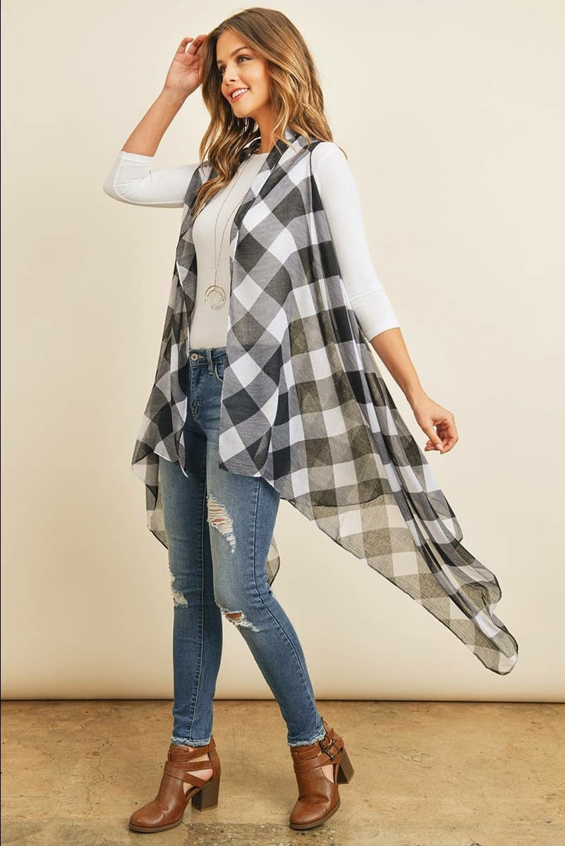 Checkered Kimono